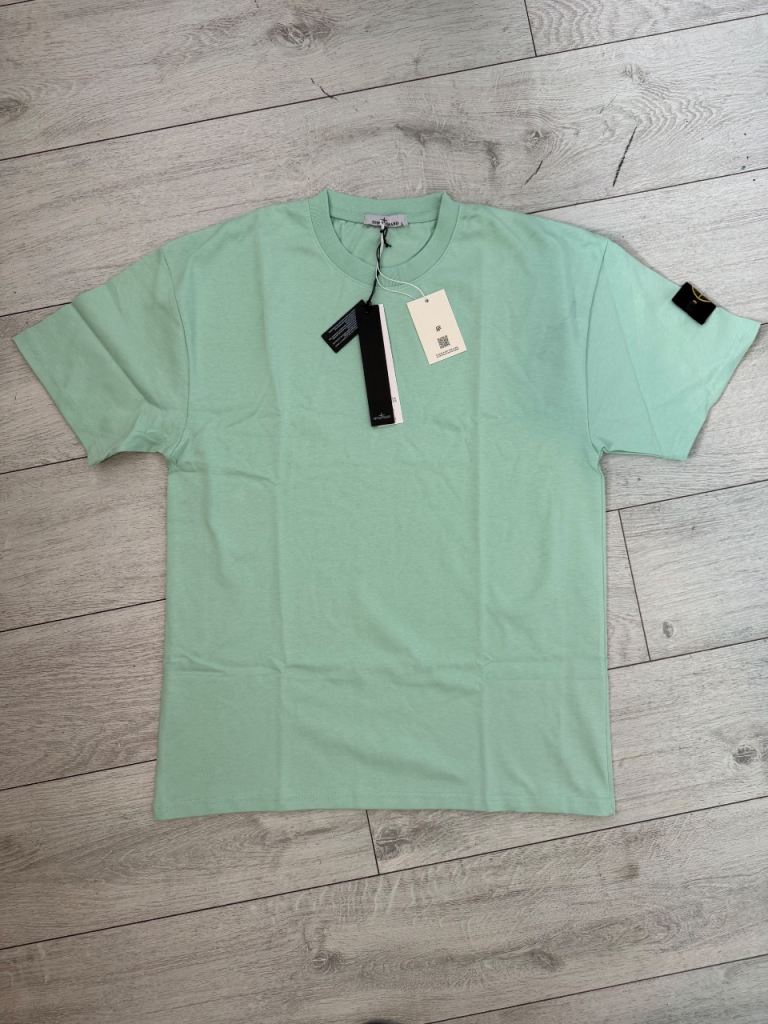 Stone Island Green Cotton T-Shirt - Brand New with Tags