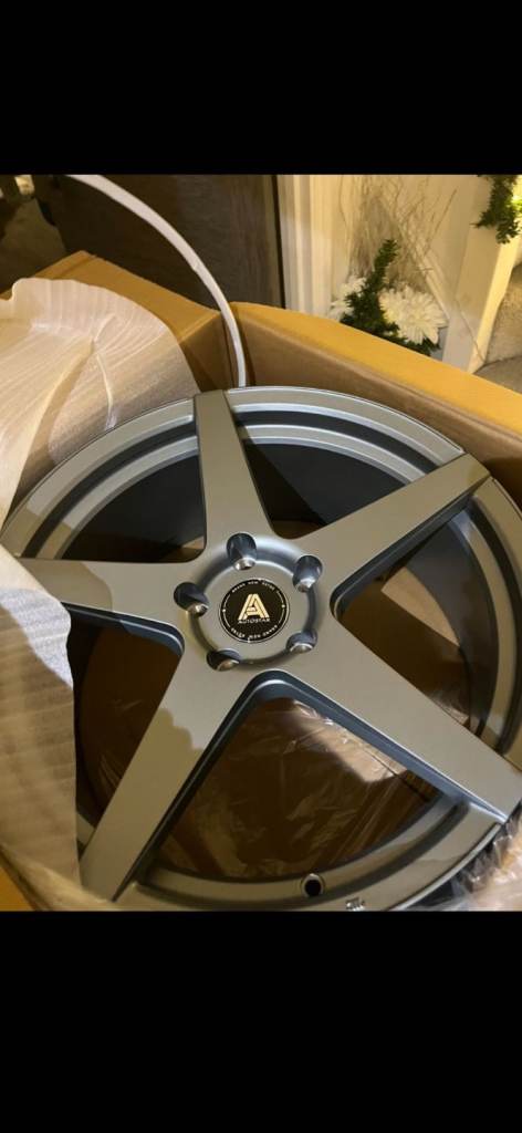ALLOY WHEELS 5 SPOKE MATT GREY