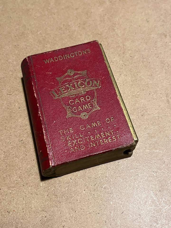 Vintage Waddington's "Lexicon" Card Game.