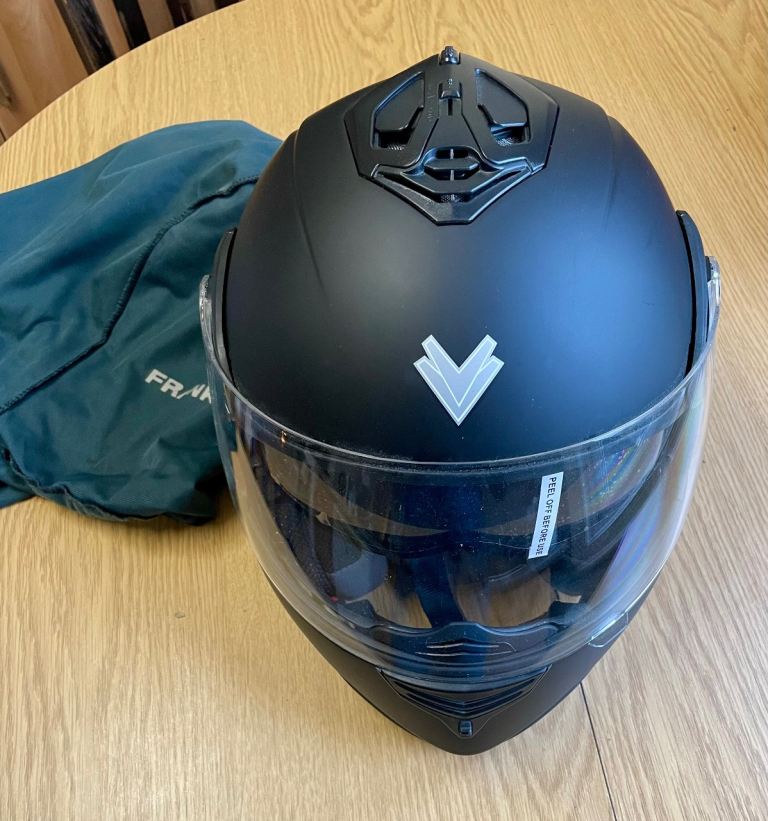 FRANK THOMAS DV06 FLIP FRONT HELMET MATT BLACK