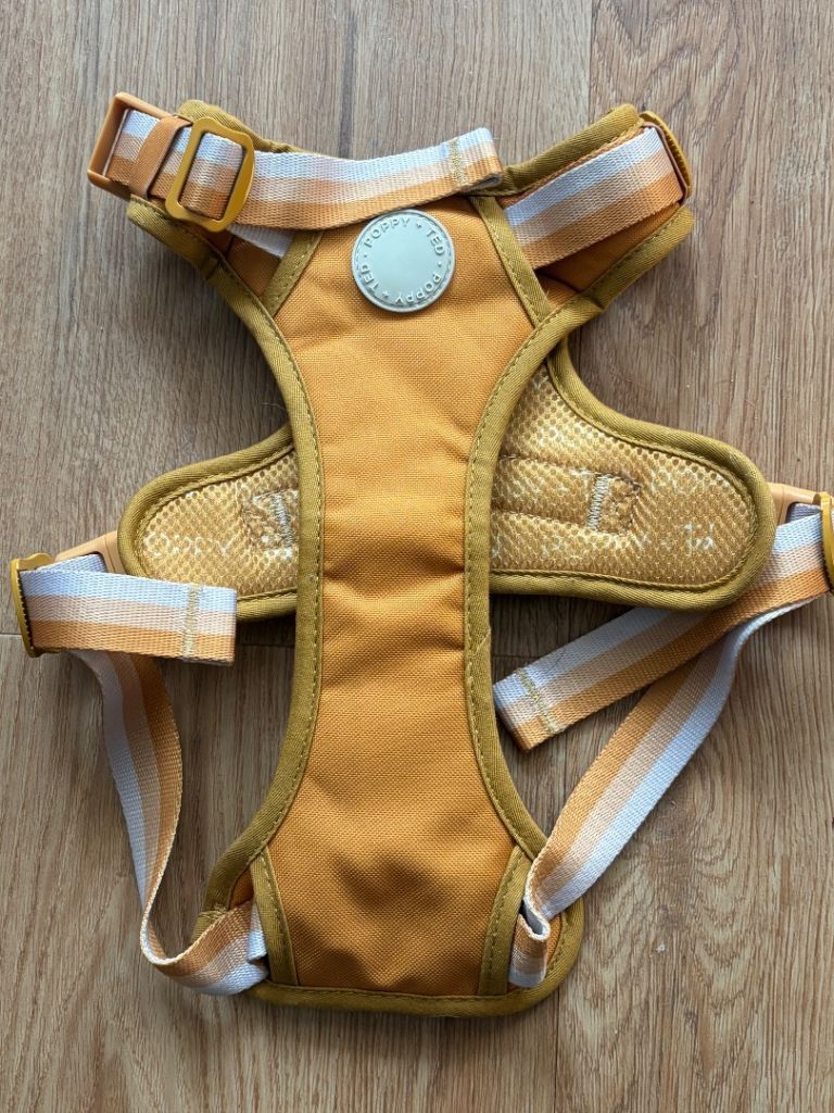 mustard yellow Poppy + Ted dog harness Size Large