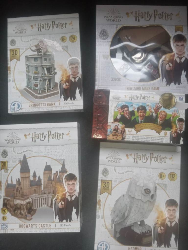 Harry Potter 4× build 3D sets and Ludo