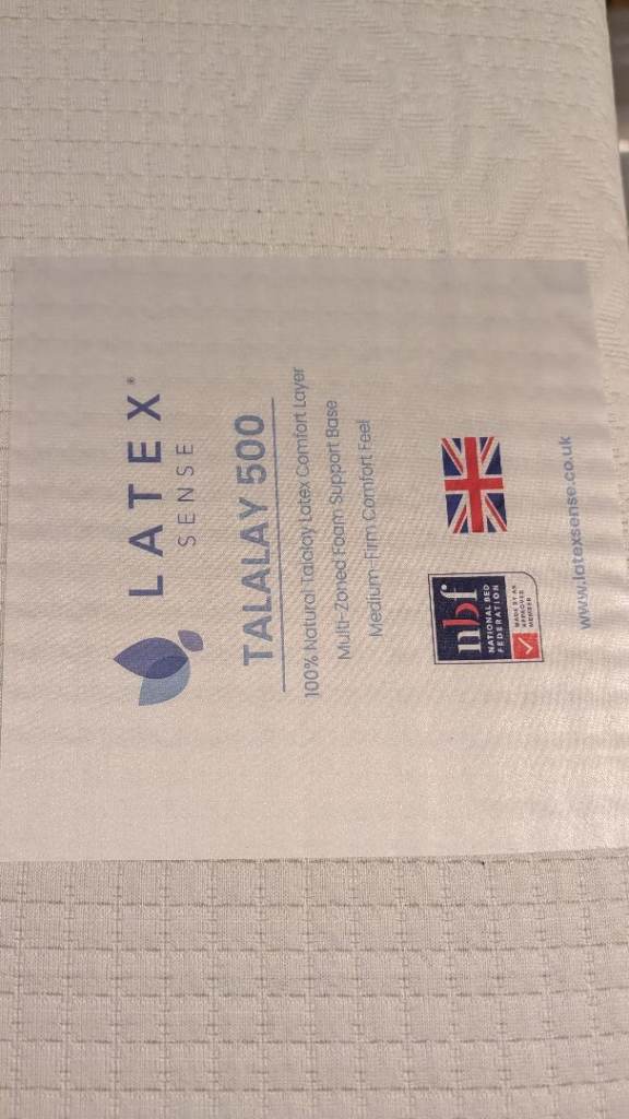 Barely used single, latex hybrid, medium firm mattress