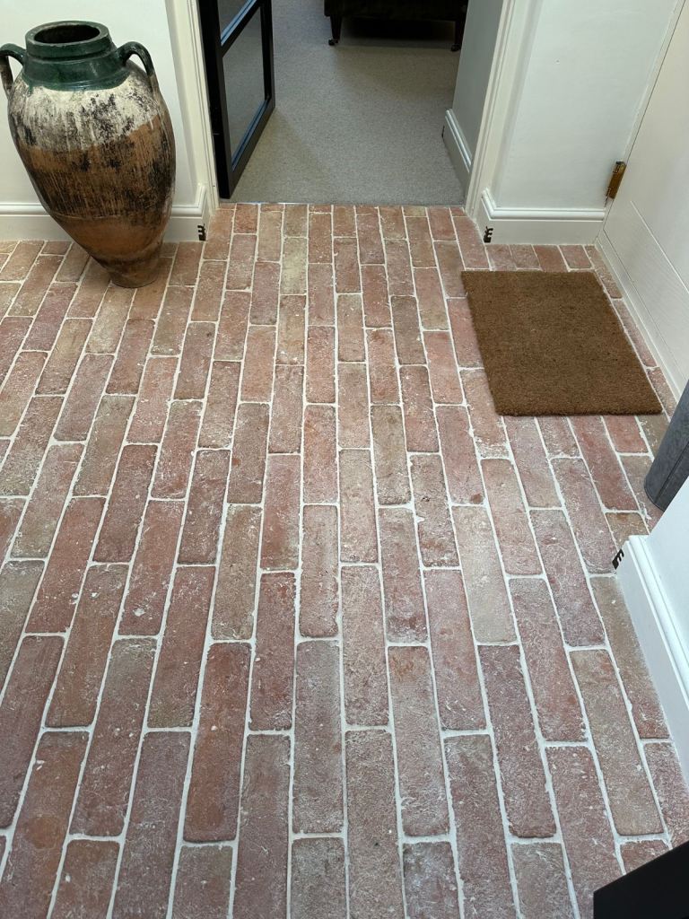 Baked Earth Saint Martin Pale Terracotta Parquet Tiles, Unsealed, Approx 2.95m2