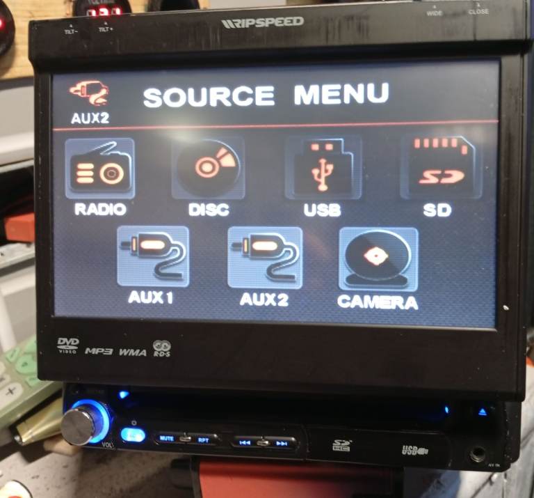 Car stereo dvd and camera 