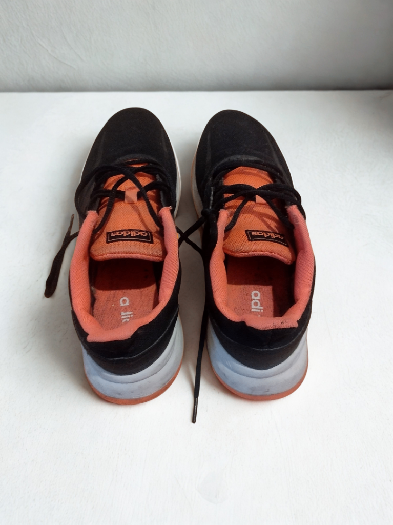Adidas Running Shoes – Black/Orange – UK Size 9–10
