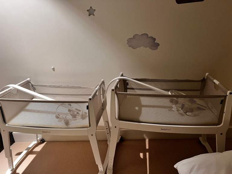 2 Snoz pods baby Cots