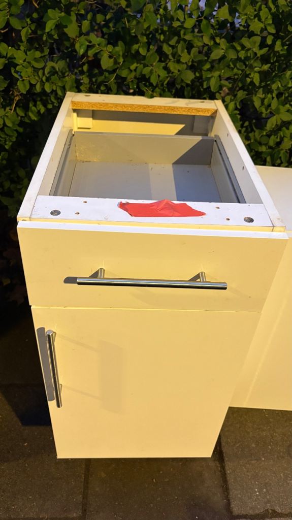 Stainless Steel Double Sink with White Kitchen Base Unit | in Victoria ...