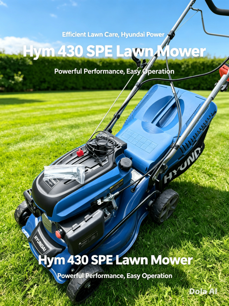 Hyundai HYM430 SPE Self-Propelled Lawn Mower – Electric Start ✅