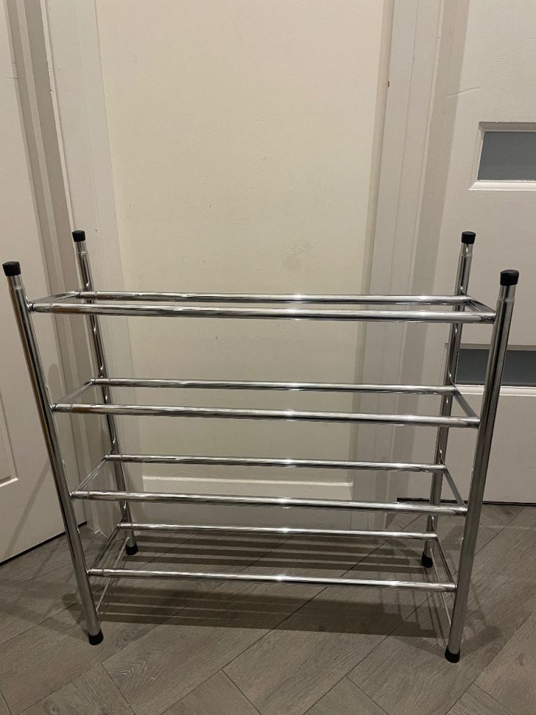Tier extendable metal shoe rack 