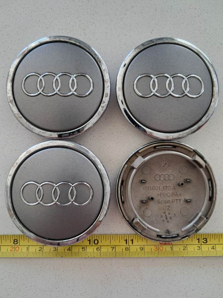 Audi tt alloy wheel centre caps x 4