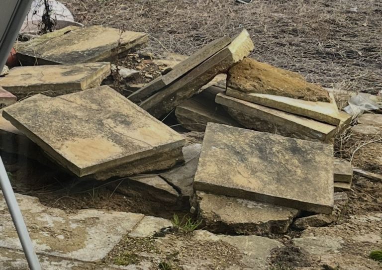 FREE to collect Garden slabs