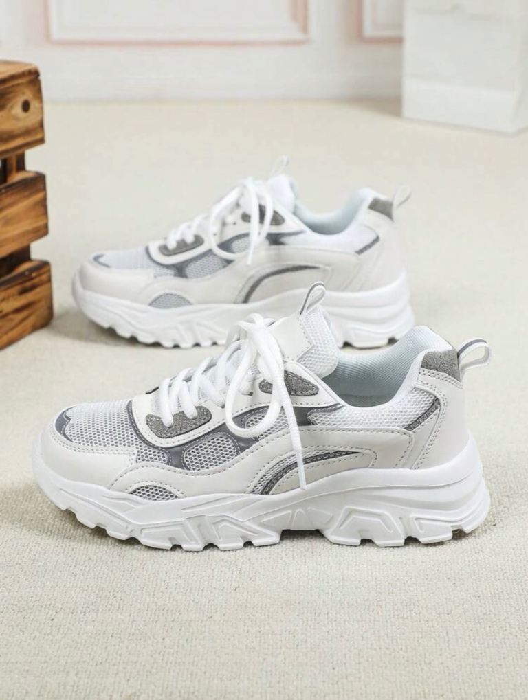 New White & Grey Trainers – EUR 43