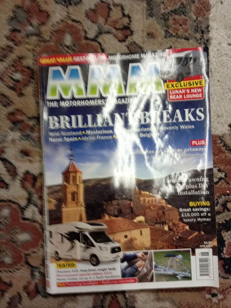 Old editions of MMM motorhome magazines 