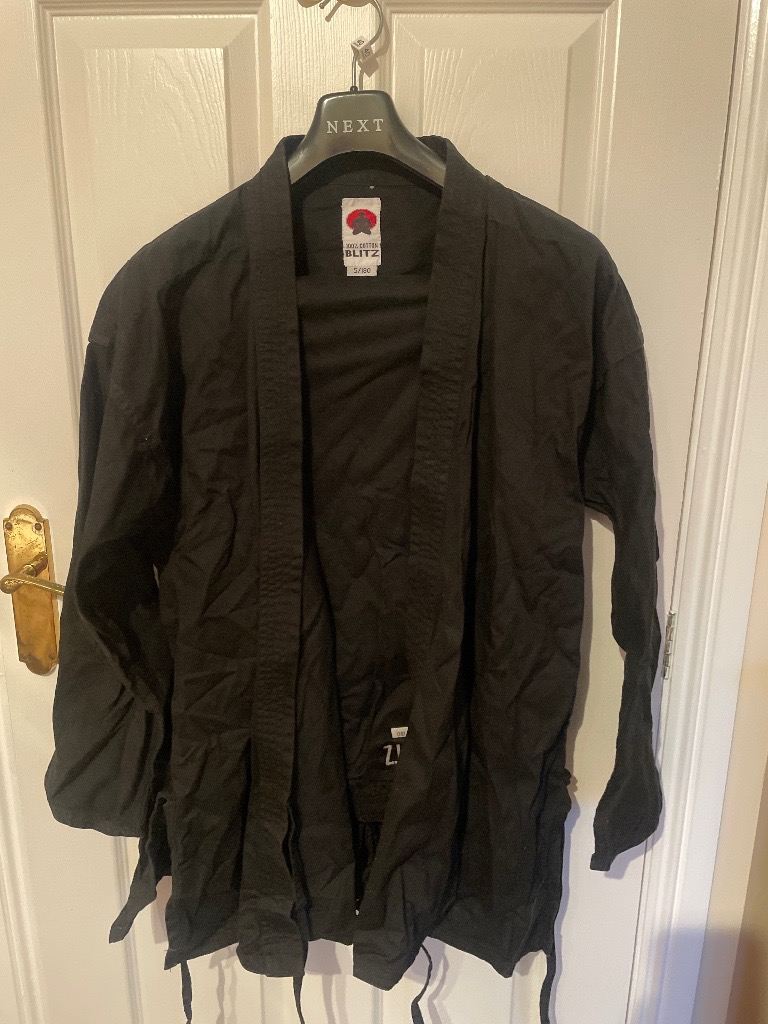 Adult Black Blitz Karate suit - REDUCED
