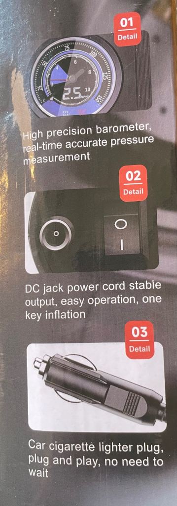 Portable tyre inflator 