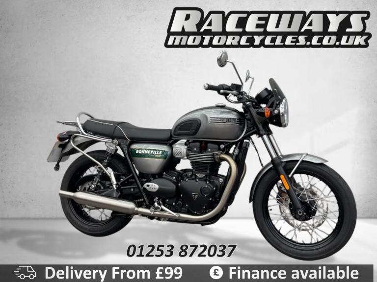 2023 TRIUMPH BONNEVILLE T100 GOLD LINE 2023 73 PLATE ONLY 5,104 MILES 1 OWNER