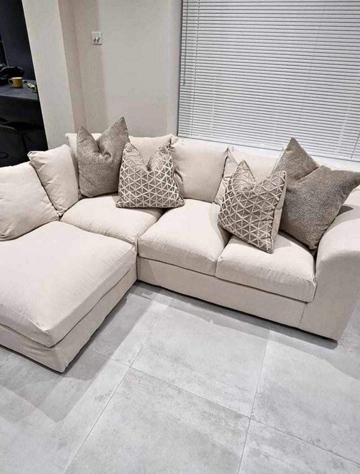 Lovely Cream Corner Sofa 