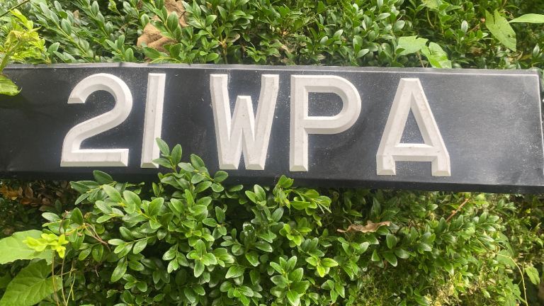 Rare Dateless Private Numberplate 21WPA on retention