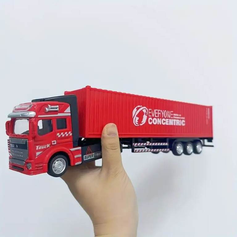 quality detailed 1/48scale 12.6 inch long 10 wheeled articulated trucks in 4 colours  new in box