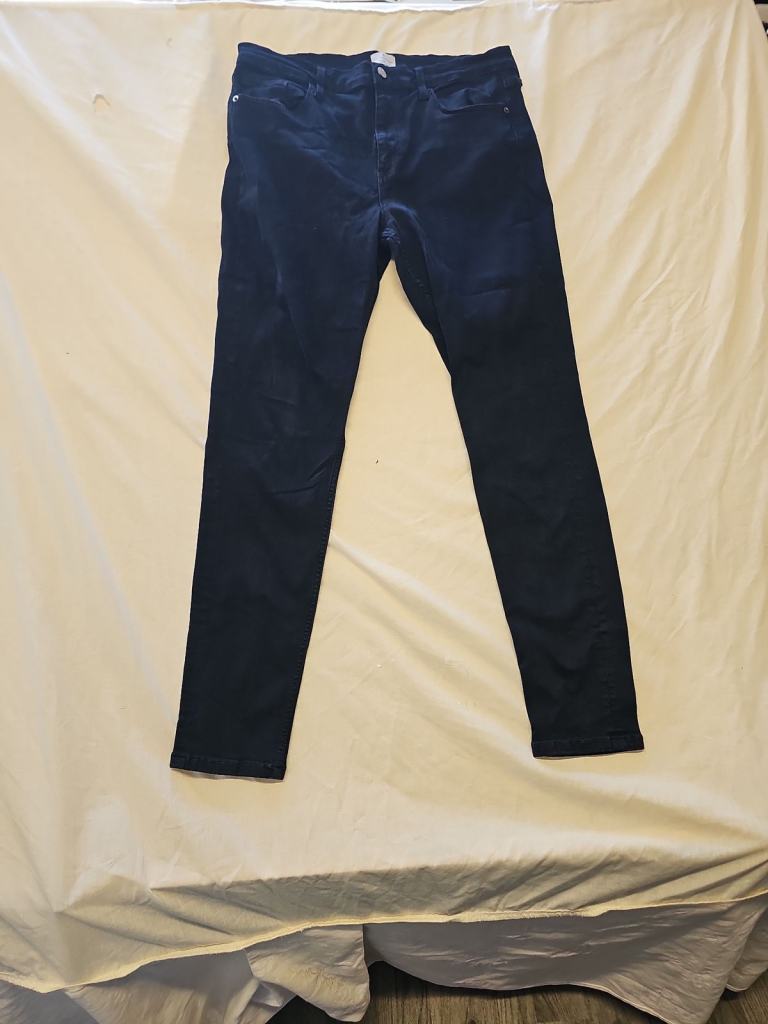 French Connection Women's Black Skinny Jeans uk18 A5 1255