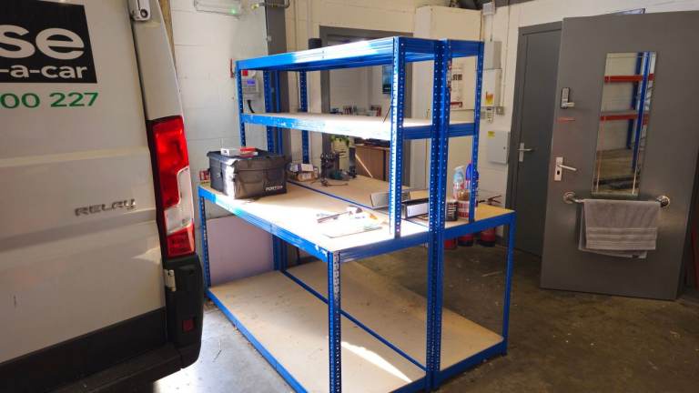 Rapid 1 Chipboard Workstation - H1675 x W1830 x D760