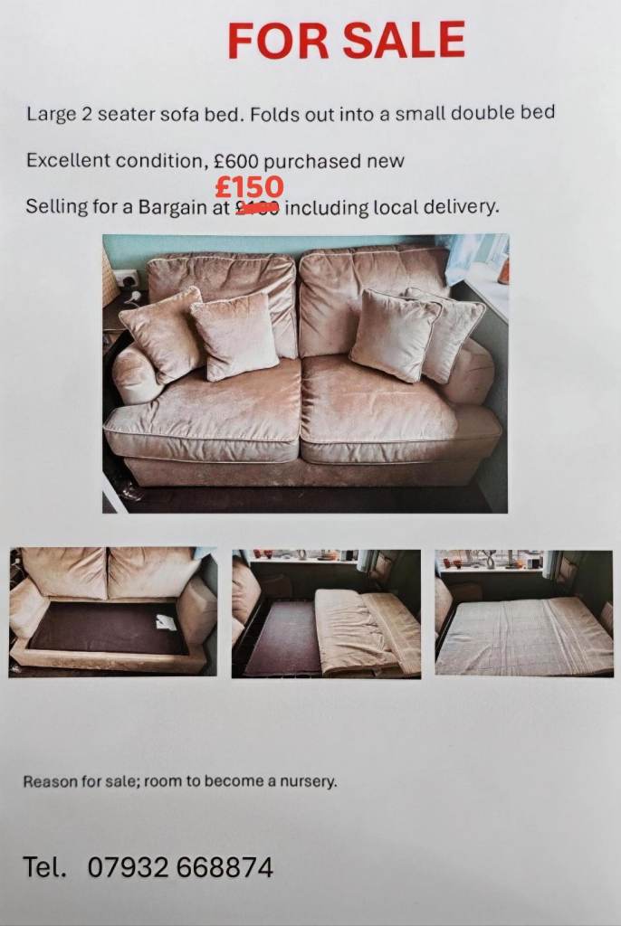 Double sofa bed 