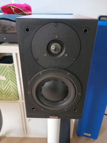 Sold ..Dynaudio Audience 42 Speakers in Cherry Wood Finish