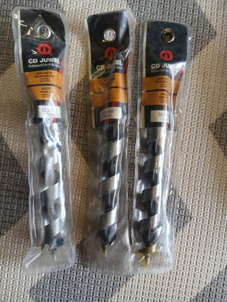 CD Juwel Auger Beam Drills – Set of 3
