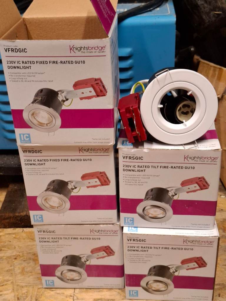 GU10 Fire rated downlight enclosures