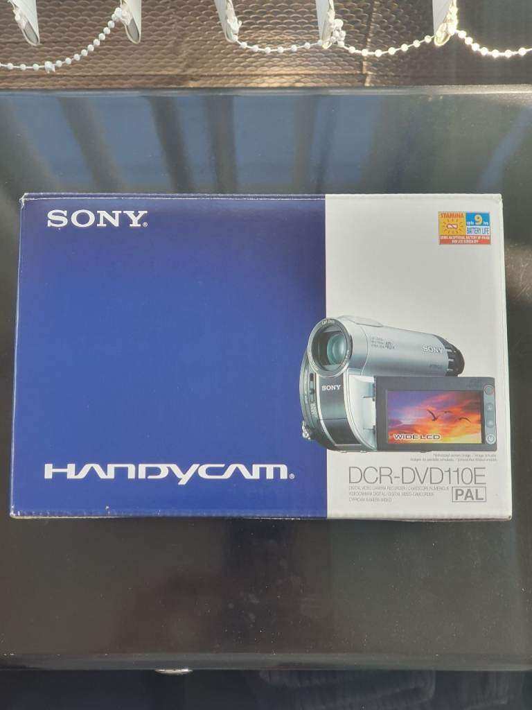 Vintage Sony Handycam DCR-DVD110E Camcorder Bundle - BOXED - Tested - Includes DVD Media