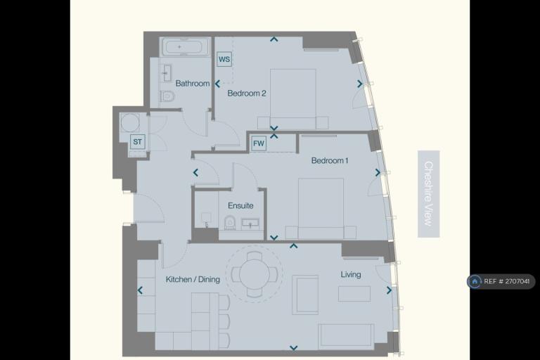 2 bedroom flat in Trinity Way, Salford, M3 (2 bed) (#2707041)