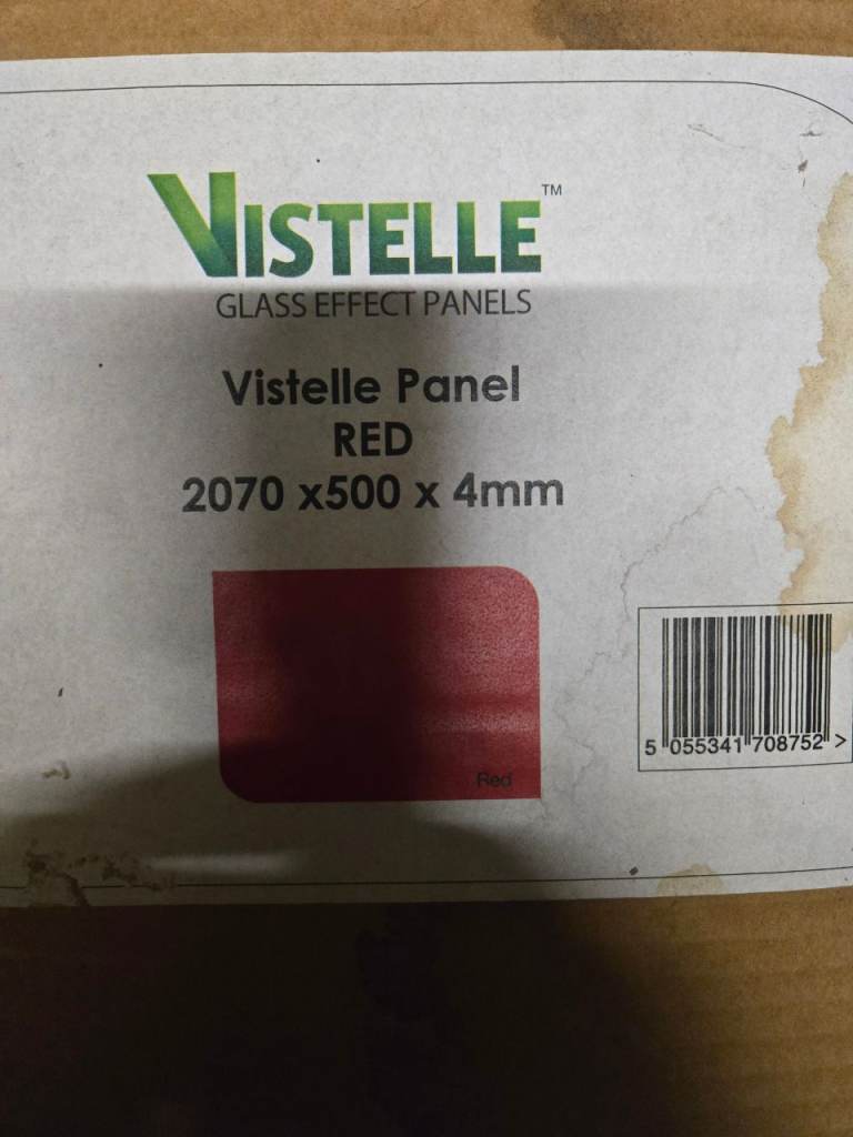 Red kitchen splashback