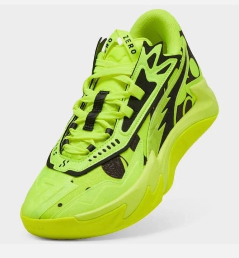 Brand New In Box Men`s UK 9 Puma Scoot Zeros II Basketball Shoes Yellow/Black