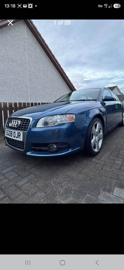 Audi, A4, Saloon blue,front wheels drive
