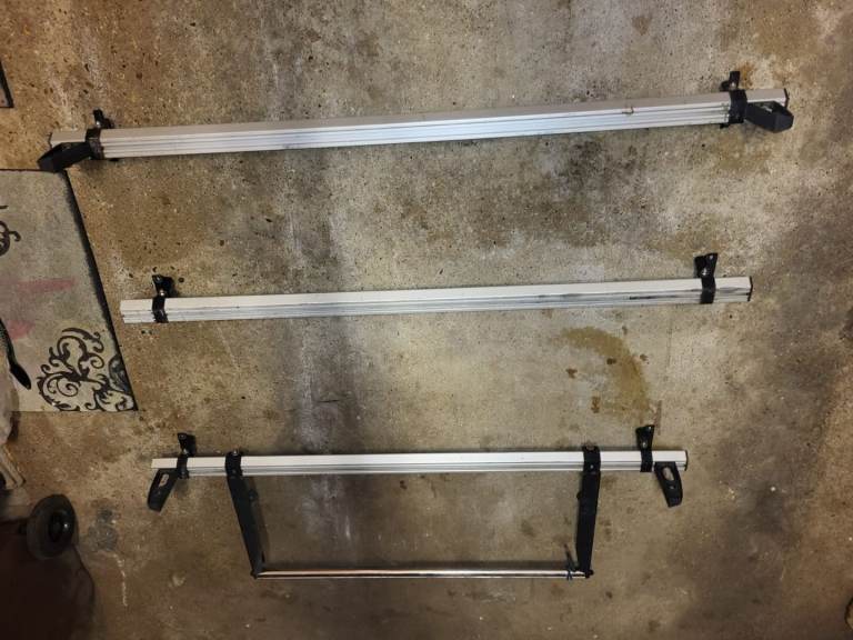VAUXHALL VIVARO 'ROOF RACK FOR 2001-2014 X 3 BARS PLUS ROLLER VAN GUARD'.