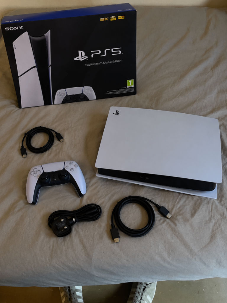 Sony PlayStation 5 Digital Edition with Two Controllers – As Good As New