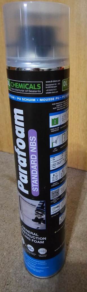 12 x DL Chemicals Parafoam Standard NBS Polyurethane Gun Foam