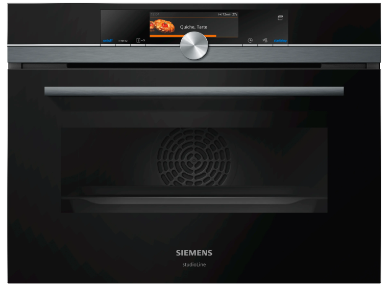 Siemens Studio Line Built-in compact oven with steam function 60 x 45 cm Black CS858GRB7B Brand New