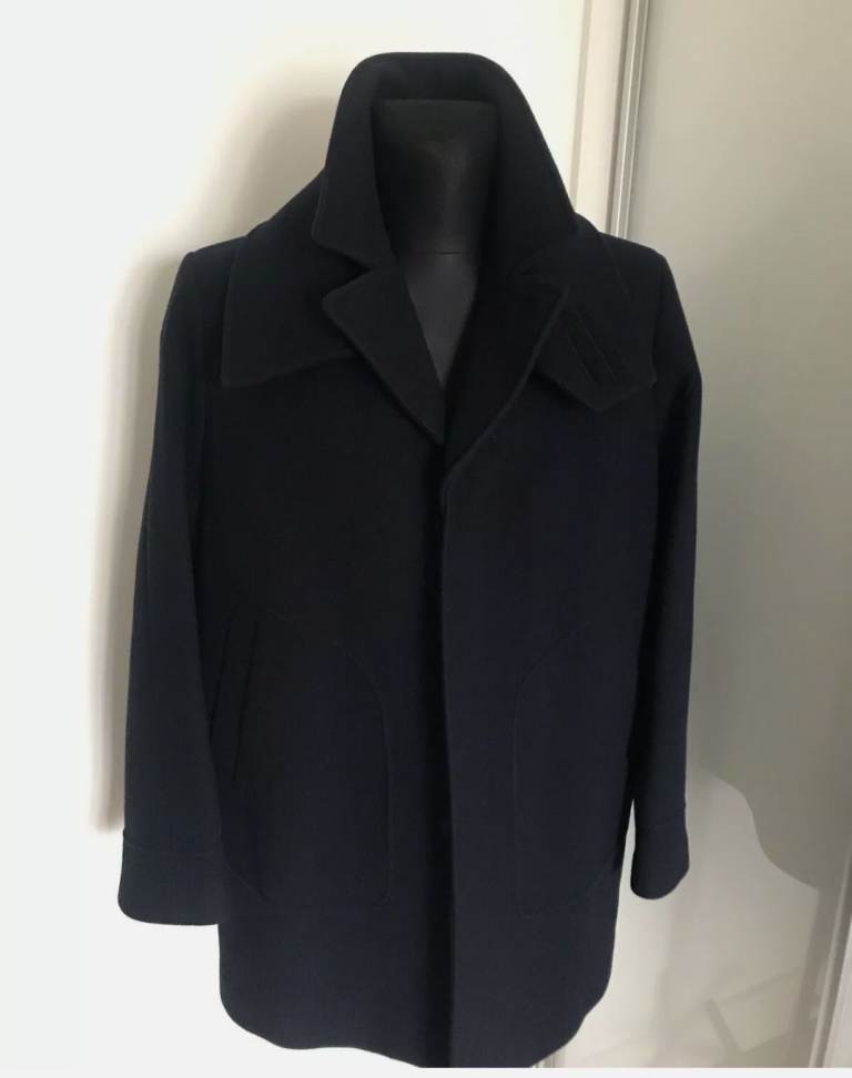 🧥 KENZO Men’s Wool Coat NEW @£950 🧥 & FREE carrier & Jacob Cohen pocket square