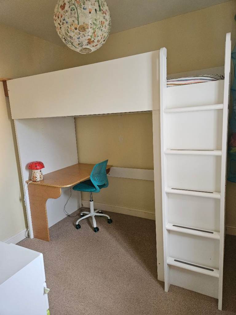  IKEA SMÅSTAD Loft/Cabin Bed with Wardrobe, Storage & Desk