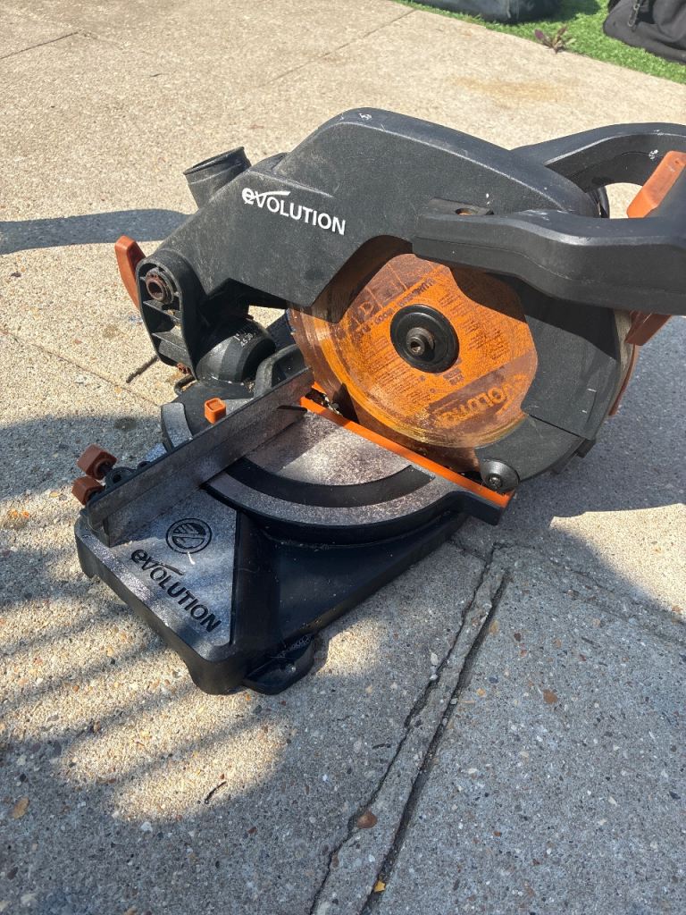 Evolution Mitre Saw – Good Condition, Fully Functional