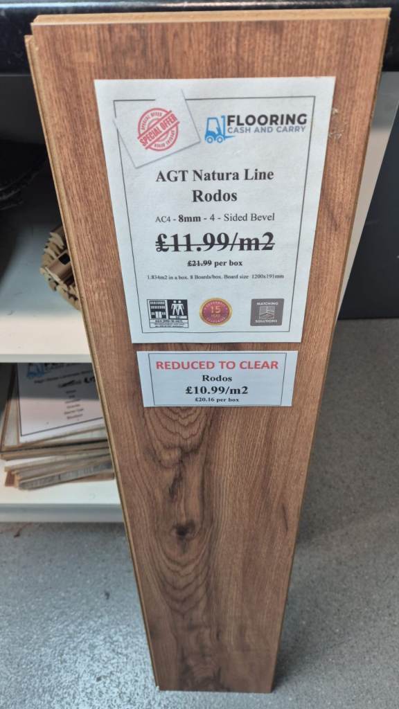 AGT Natura Line Rodos 8mm Water Resistant Laminate Flooring