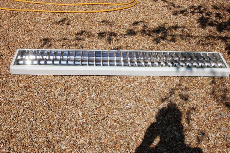 AL2210 Surface Mounted Light Fittings Which Take 2 x 6ft Tubes Each, Easily Converted to LED