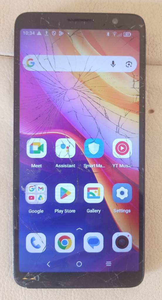TCL Mobile Phone - Cracked Screen, Spares or Repair