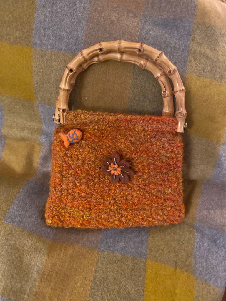 Knitted Hand Woven Scottish Handbag