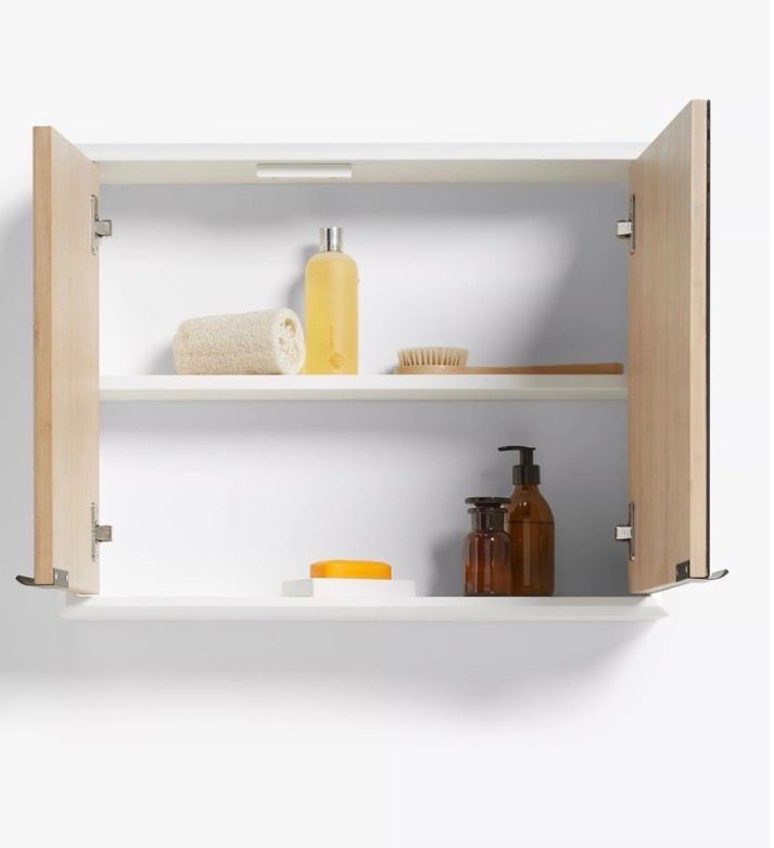 Beautiful, Nearly Brand New, John Lewis Ridge Mirrored Cabinet