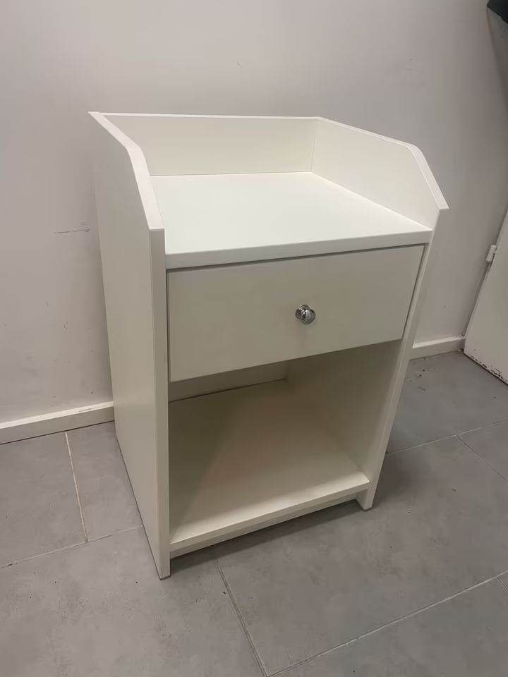 image for White Changing Table with Storage