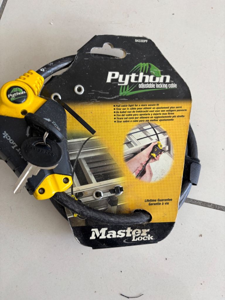 Master Lock Python Adjustable Locking Cable - NEW