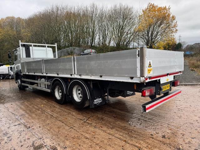 2018 18 DAF CF 340 EURO 6 6x2 sleeper cab 28ft alloy drop side auto air con